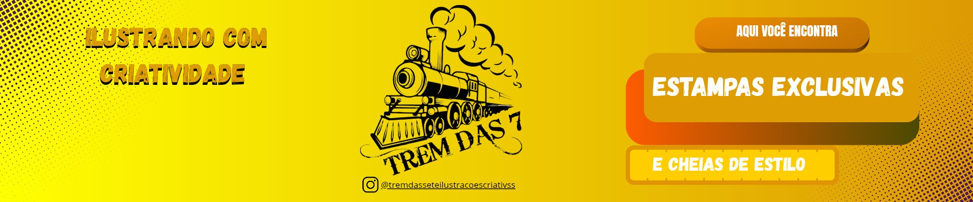 Trem das 7 Ilustrações Criativas