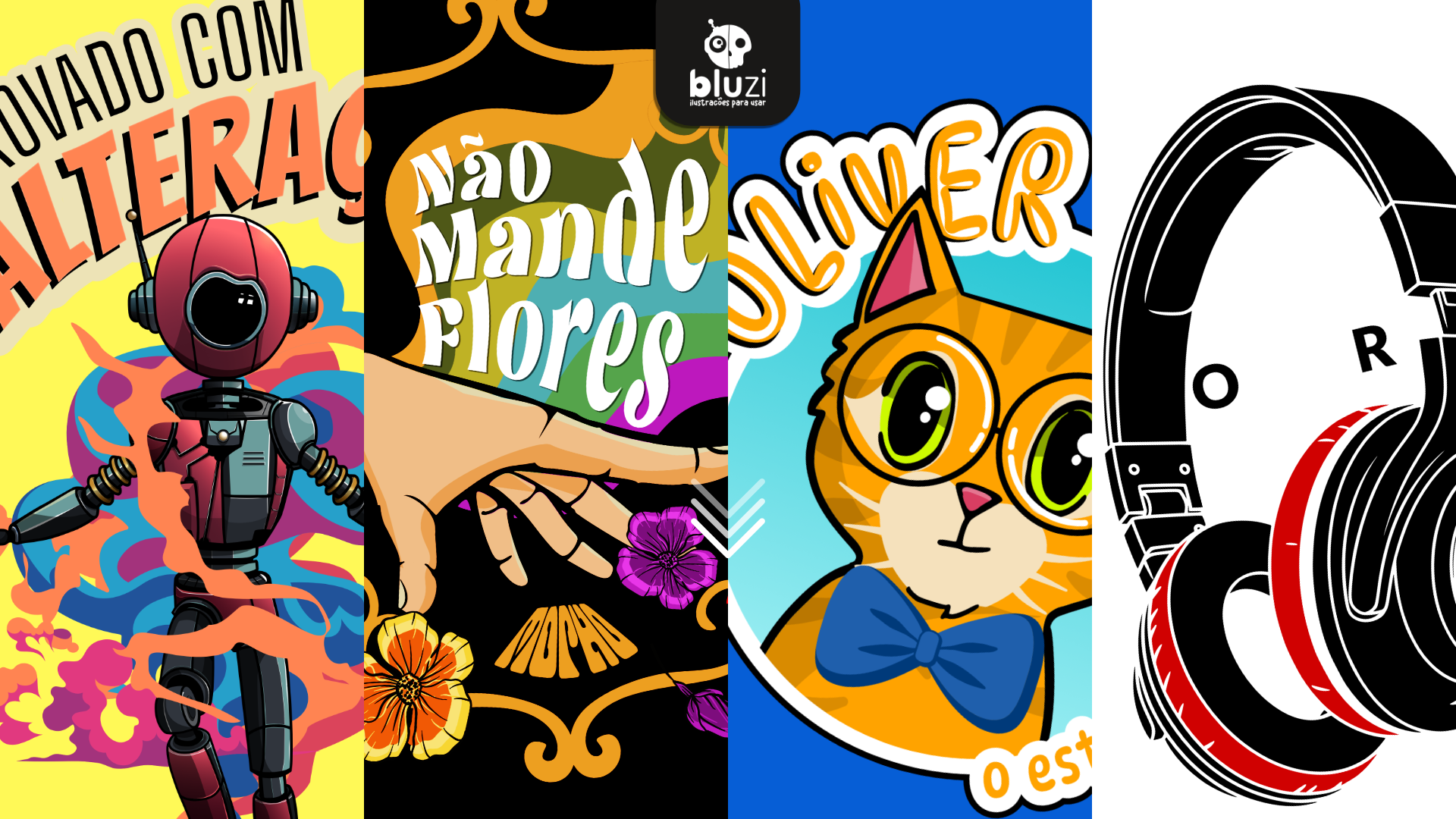 Bluzi Ilustrações para usar