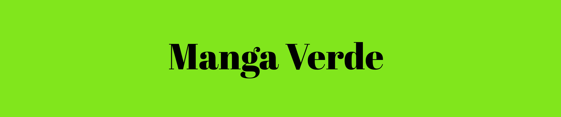 Manga Verde