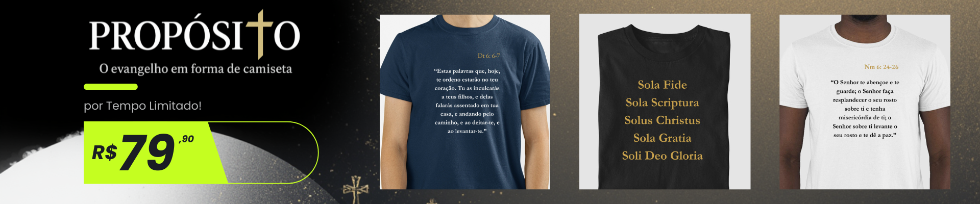 Propósito o Evangelho em forma de camiseta