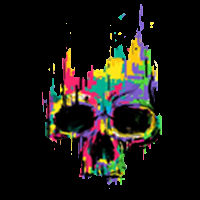 Caveira à Cores